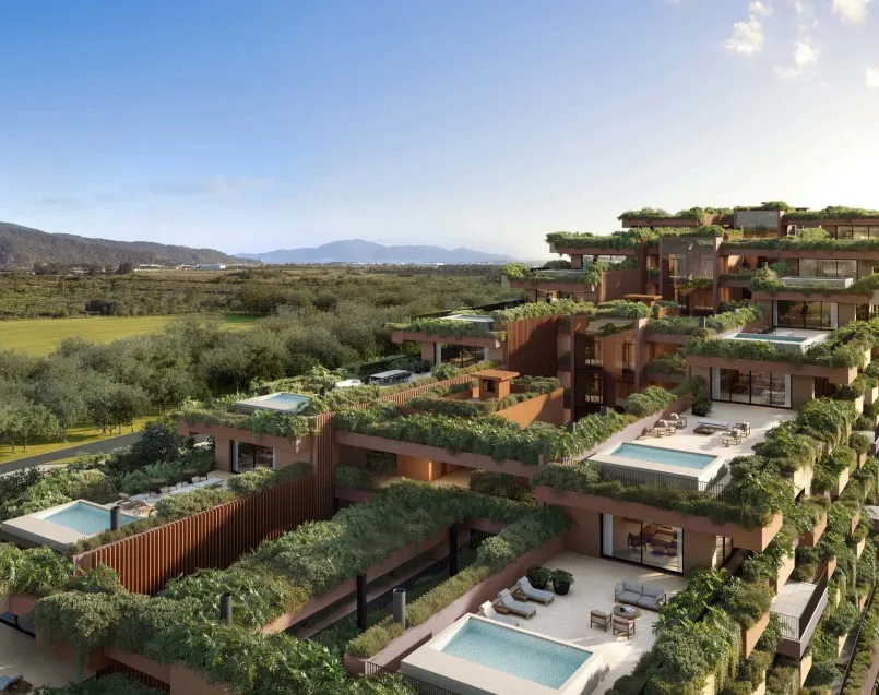 Residências em terraços do Terra All Resort com piscinas privativas